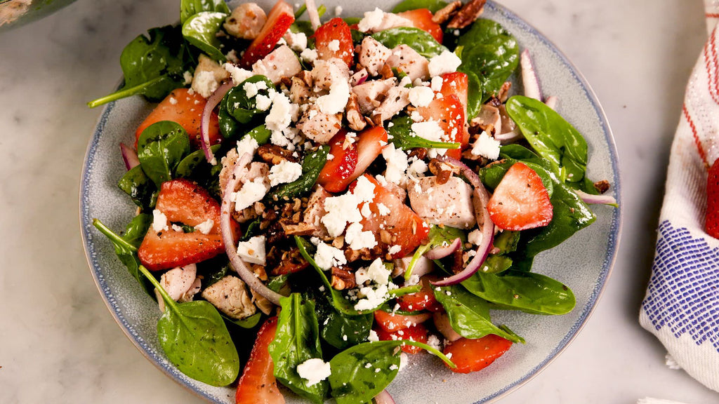 Strawberry Spinach Salad Recipe - Swolverine