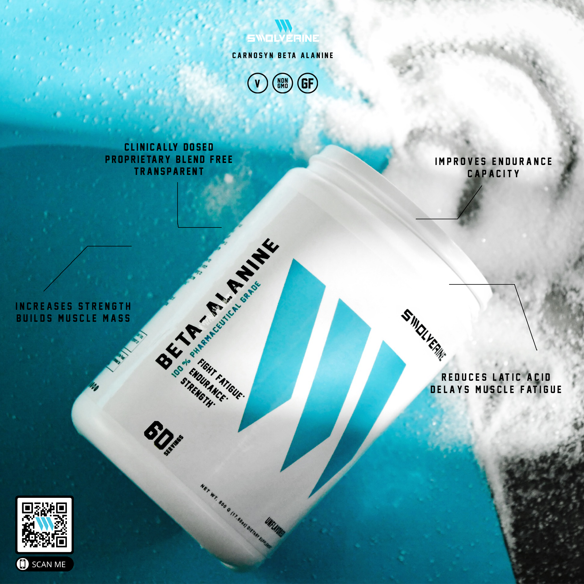 Beta Alanine Complex - Combats Muscle Acidity - GoldNutrition