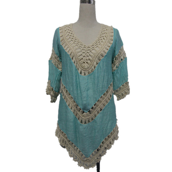 Bohemian Crochet Hollow Out Cover Up – The Faded Sunflower