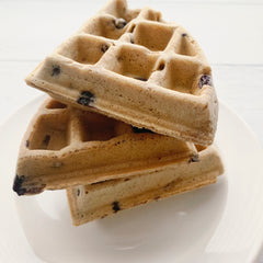 Gluten Free Cinnamon Blueberry Waffles