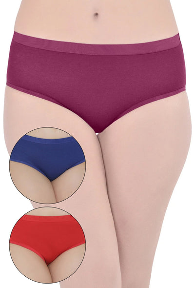 Panties Cotton Hipster Multicolor Panty Sets for Women, Mid, Model