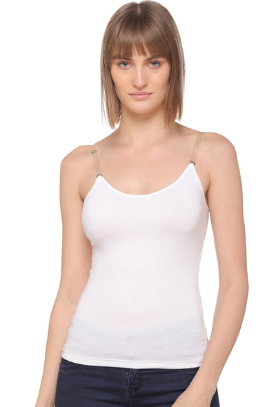 Buy Sona Women Multiway Halter neck Transparent Strap Green Camisole