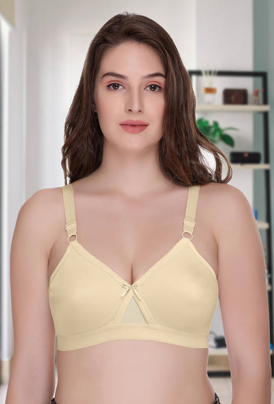 Sona Women Perfecto Full Cup Everyday Plus Size Cotton Bra (Maroon, 32H)