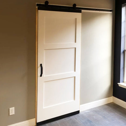 3 Panel White Shaker Door