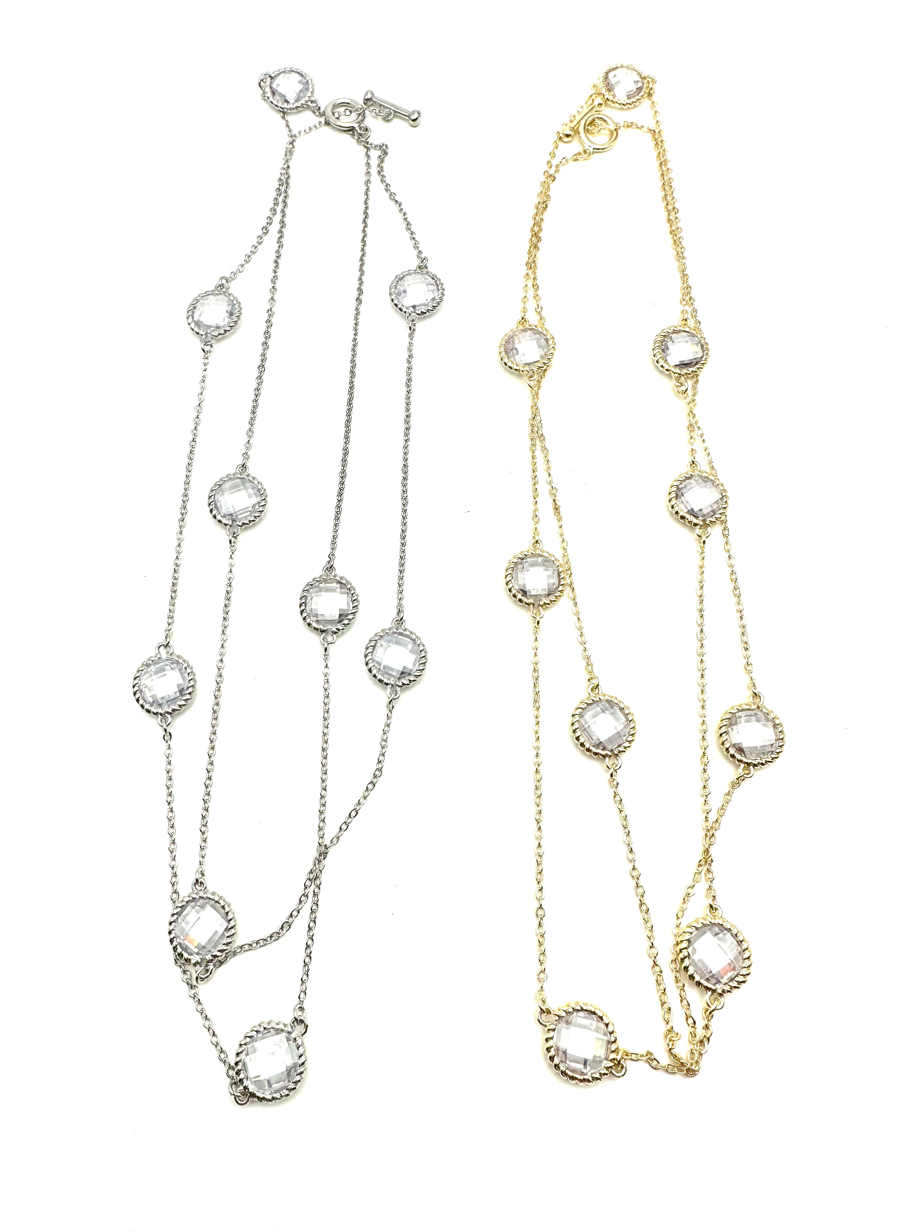 Faceted Crystal Necklace