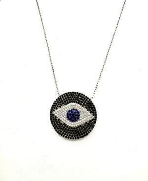 Bling Eye Necklace - THEKLOSETKOUTURE.COM