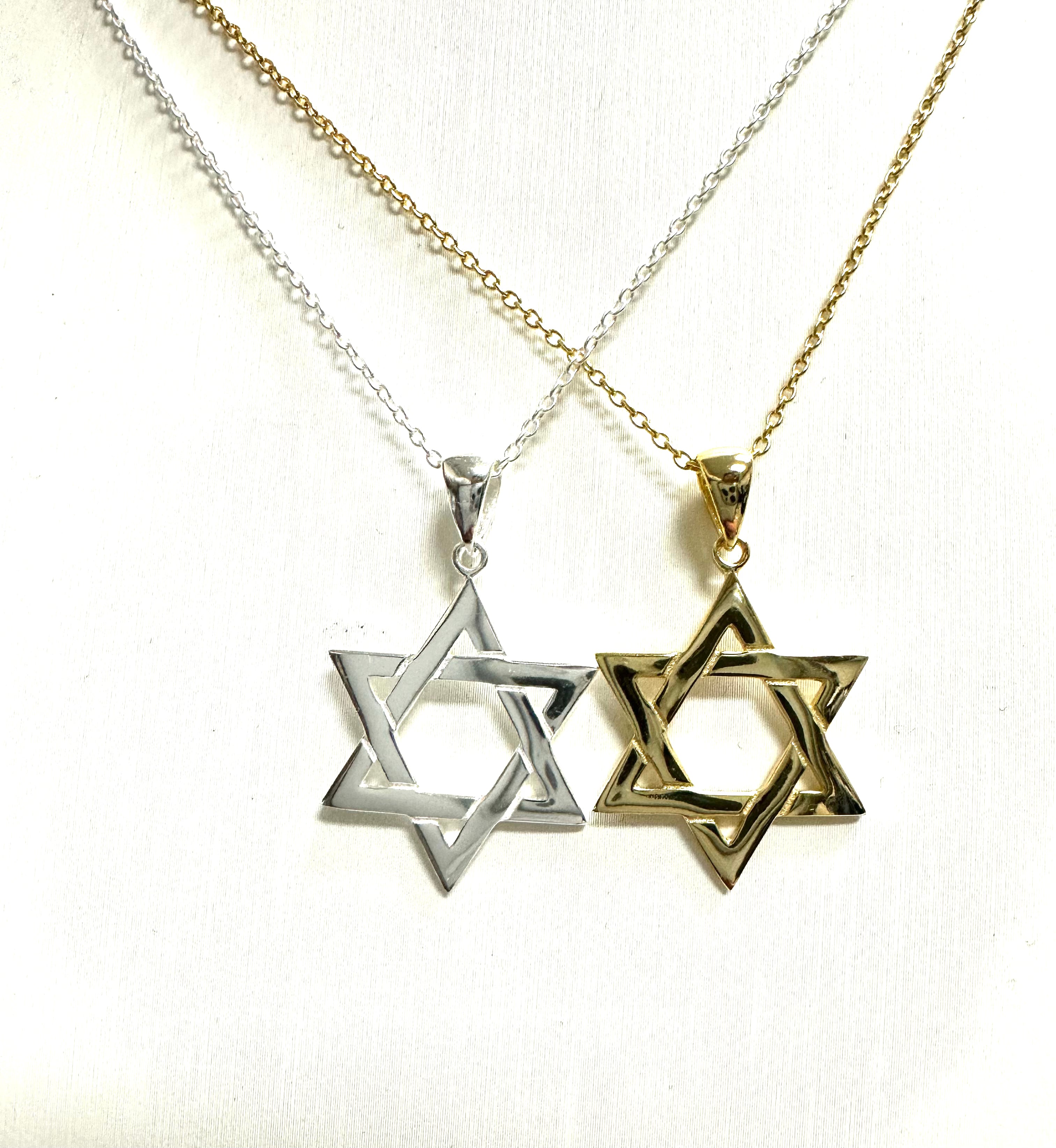 Polished Star of David Necklace