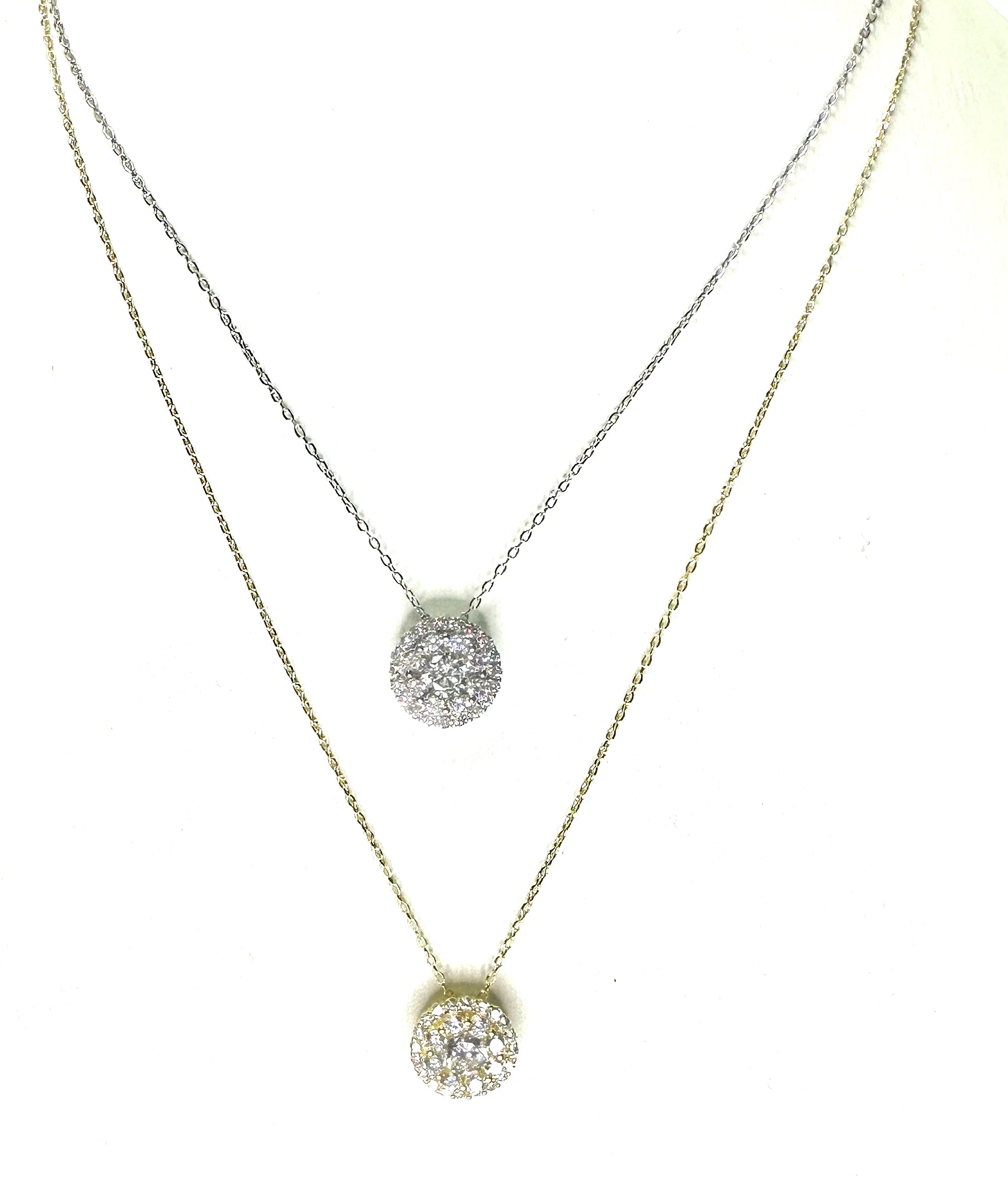 CZ Cluster Necklace