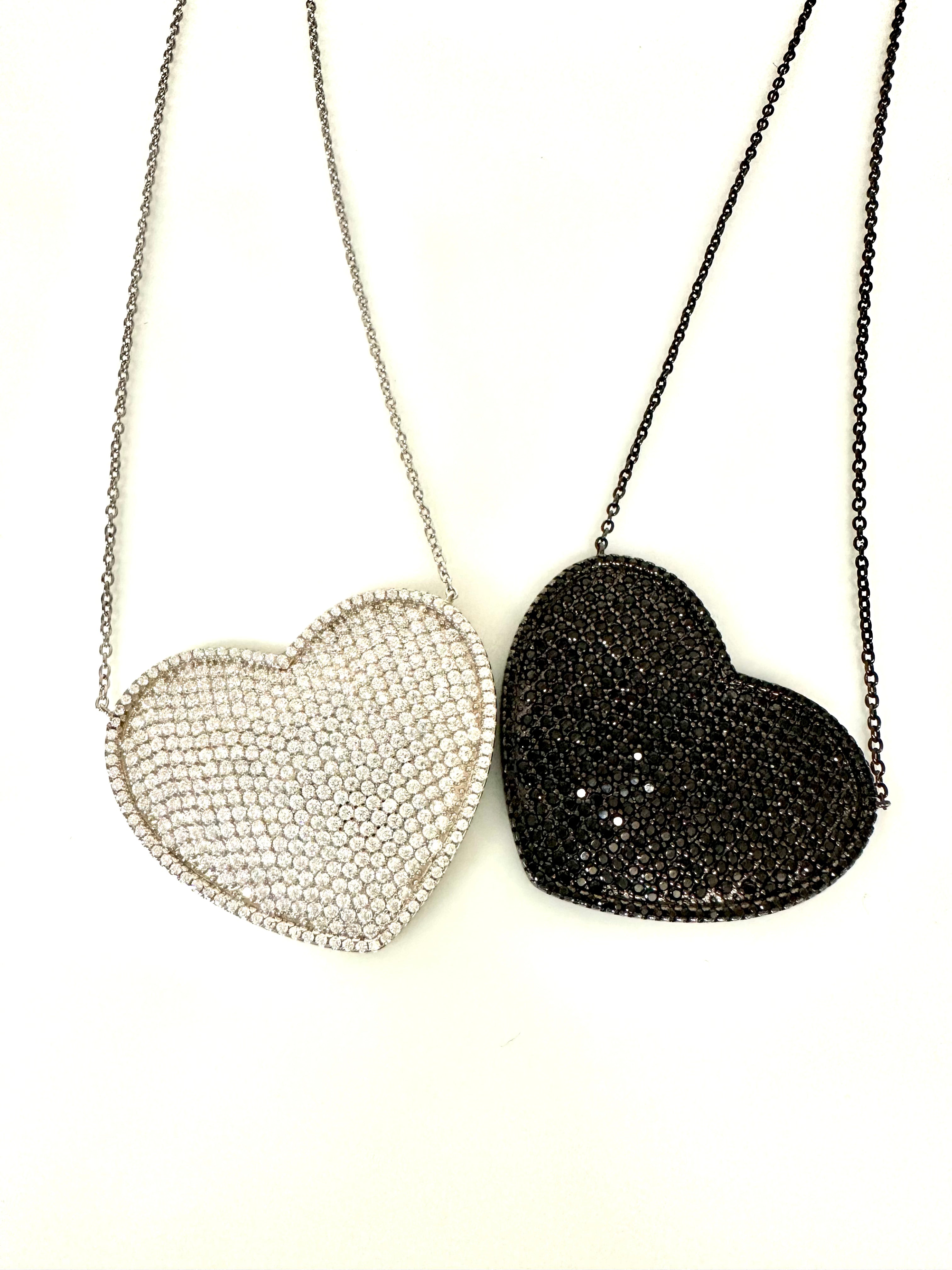 Full Heart Pave Necklace