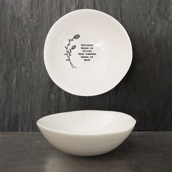 Medium Hedgerow Bowl - "Distance means so..."