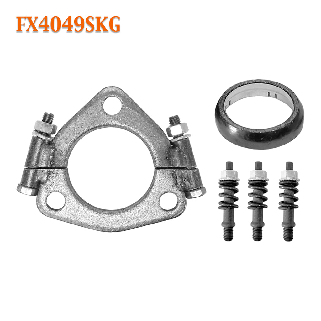 Fx4049skg 2 14 Id Triangle Exhaust Split Flange Kit For 2 Od Flared Bear River Converters 6682