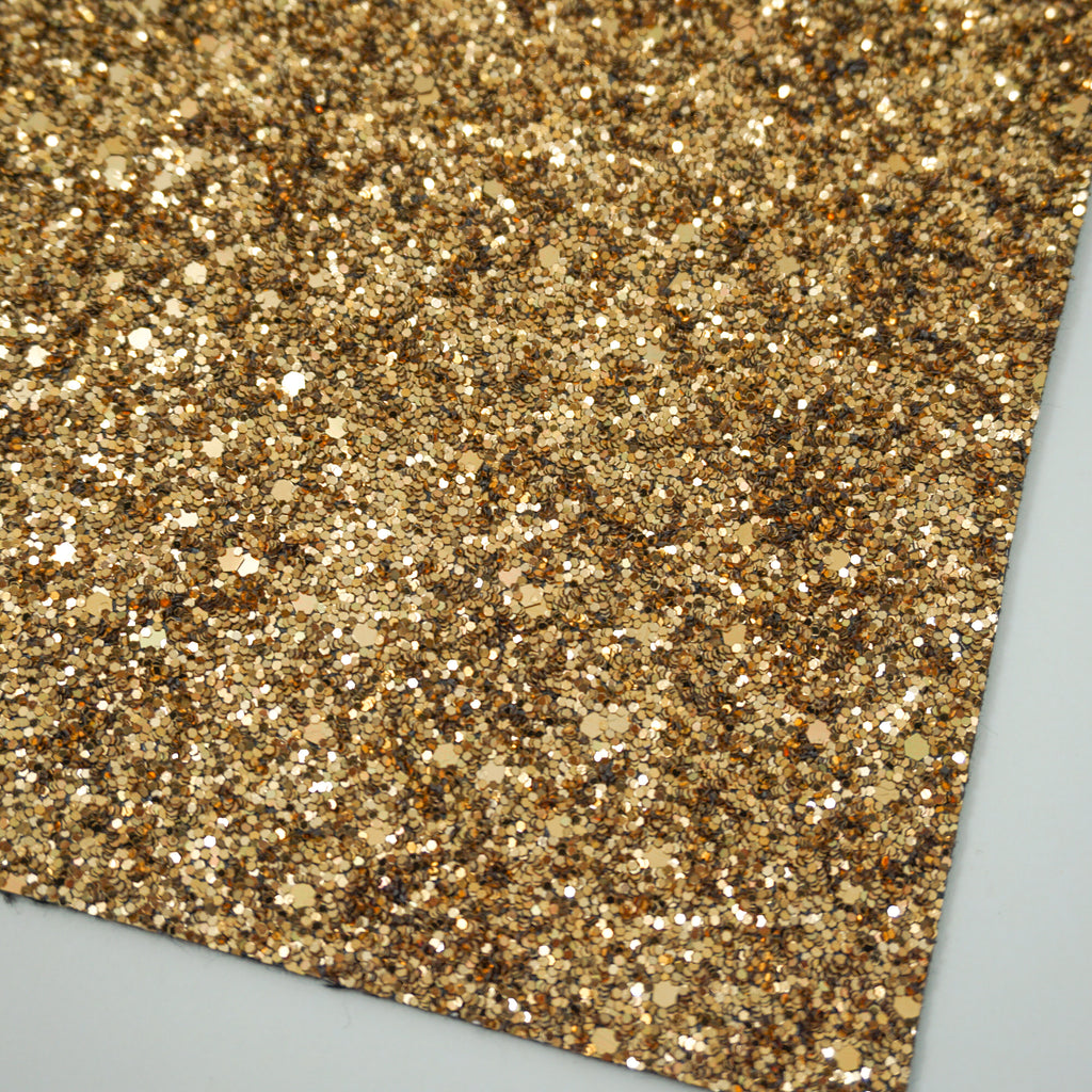  Gold  Premium Glitter Fabric Sheet TWILL BACKING  Tulip 