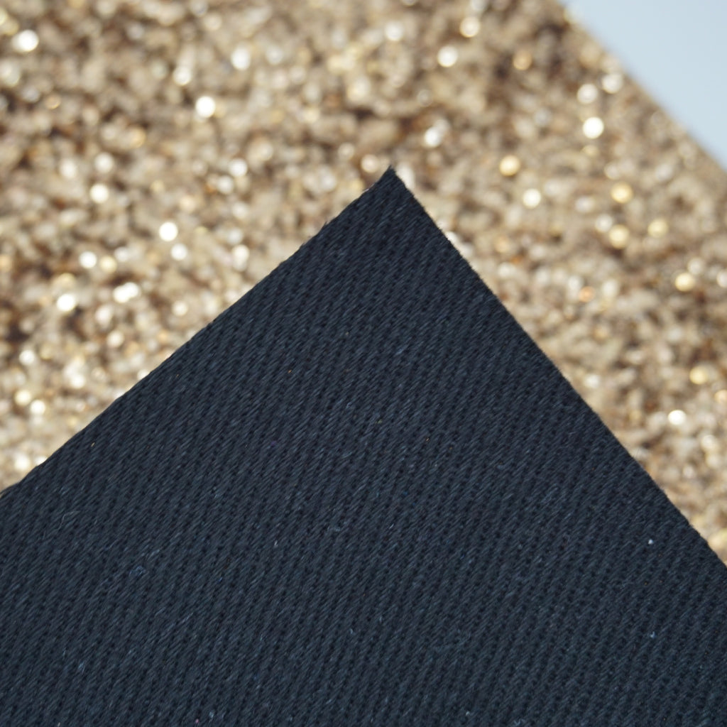  Gold  Premium Glitter Fabric Sheet TWILL BACKING  Tulip 