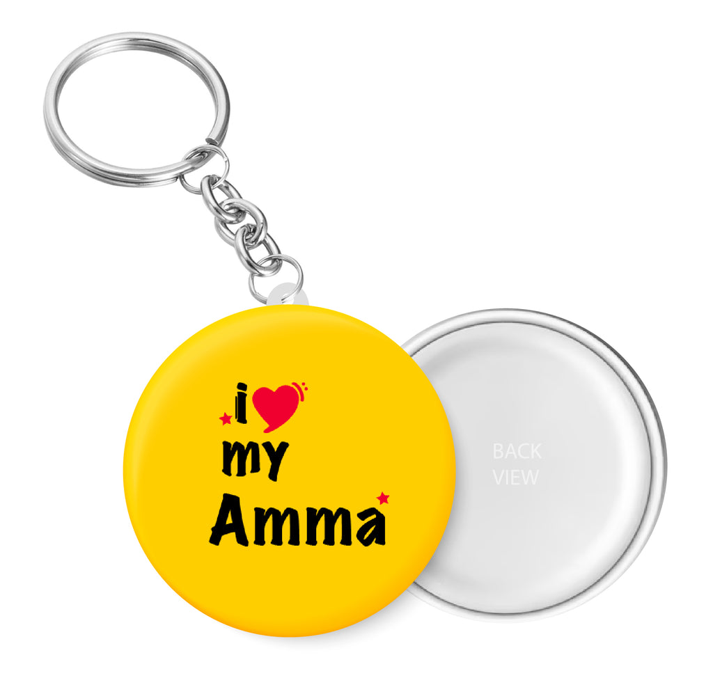 I Love My AMMA I Key Chain – Peacockride