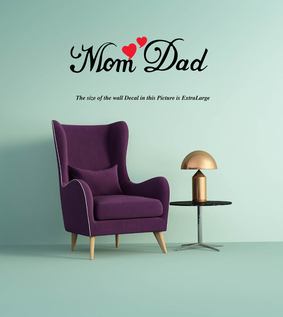 Love Mom and Dad Wall Decal – Peacockride