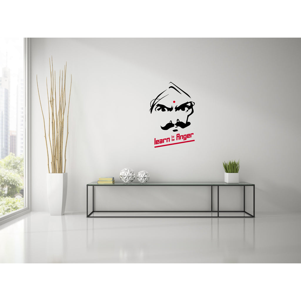 Bharathiyar Learn to be Angry Wall Decal – Peacockride