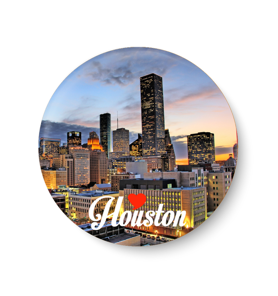 Love Houston Pin Badge ,United States Pin Badge, Houston
