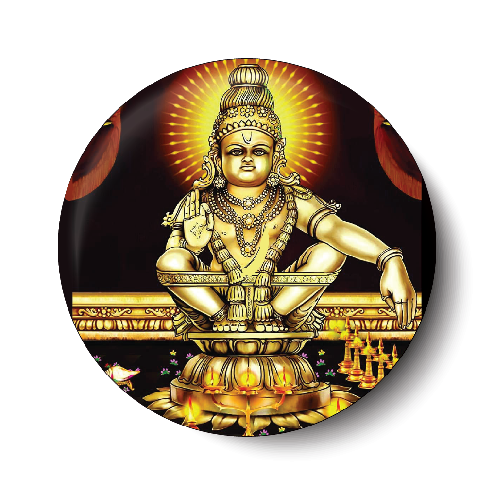 Lord Ayyappan I Iyyappan I Fridge Magnet – Peacockride