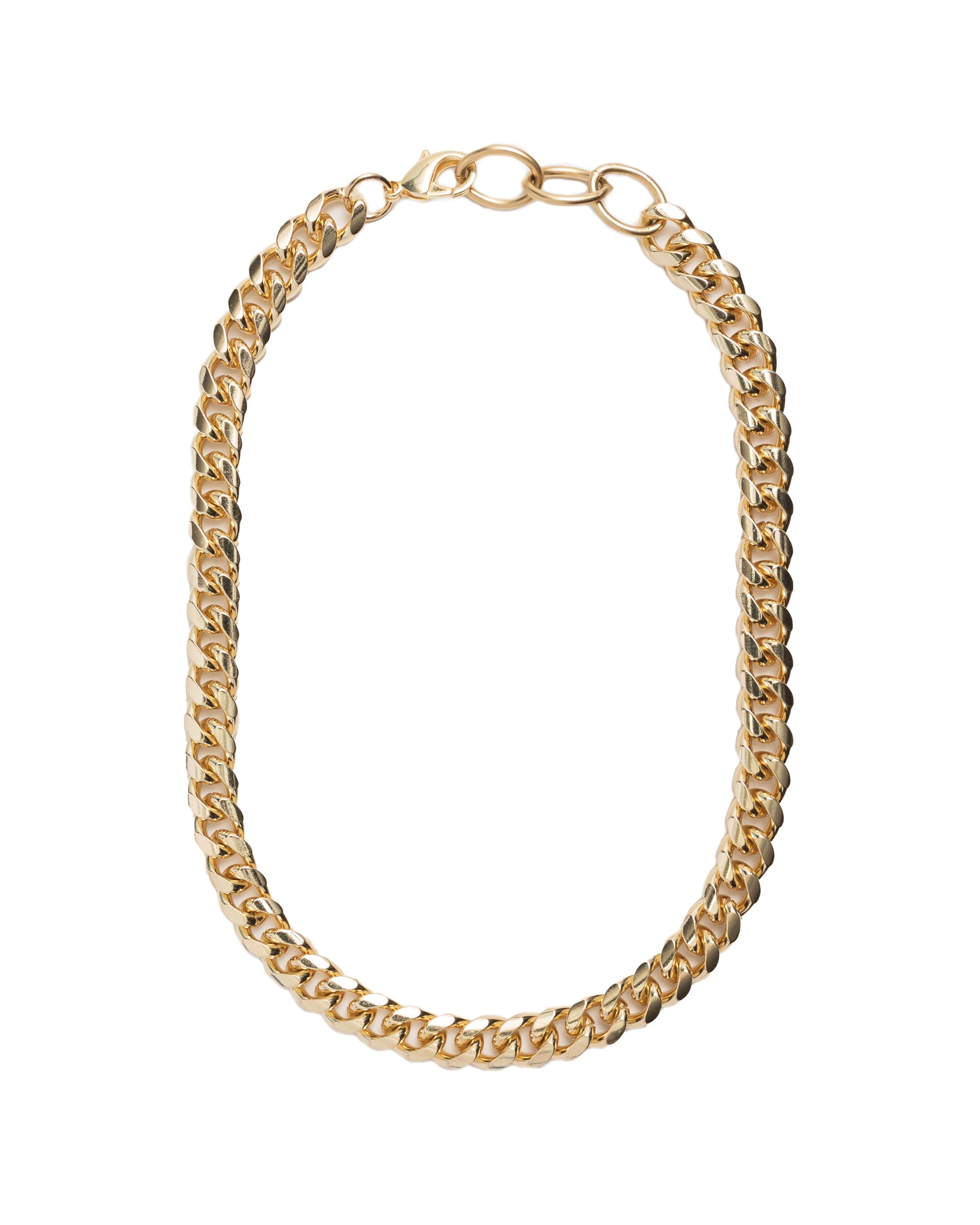 chunky gold curb chain