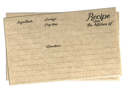 Vintage Recipe Cards Printable 3x5 - Artision