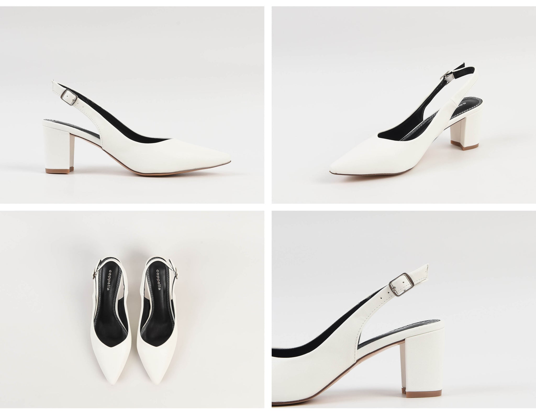 slingback heels white