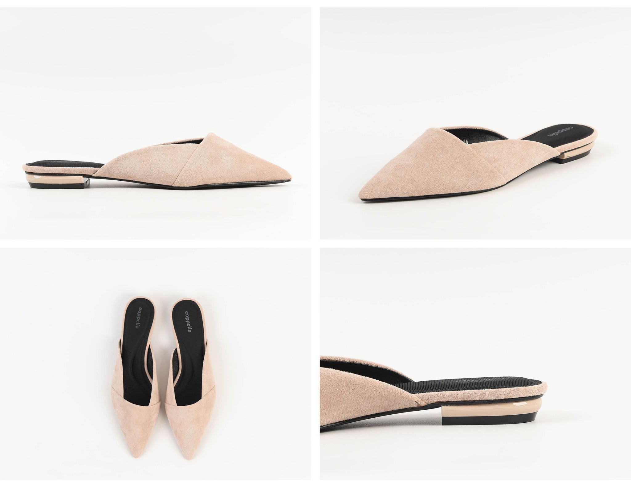 beige mules flat