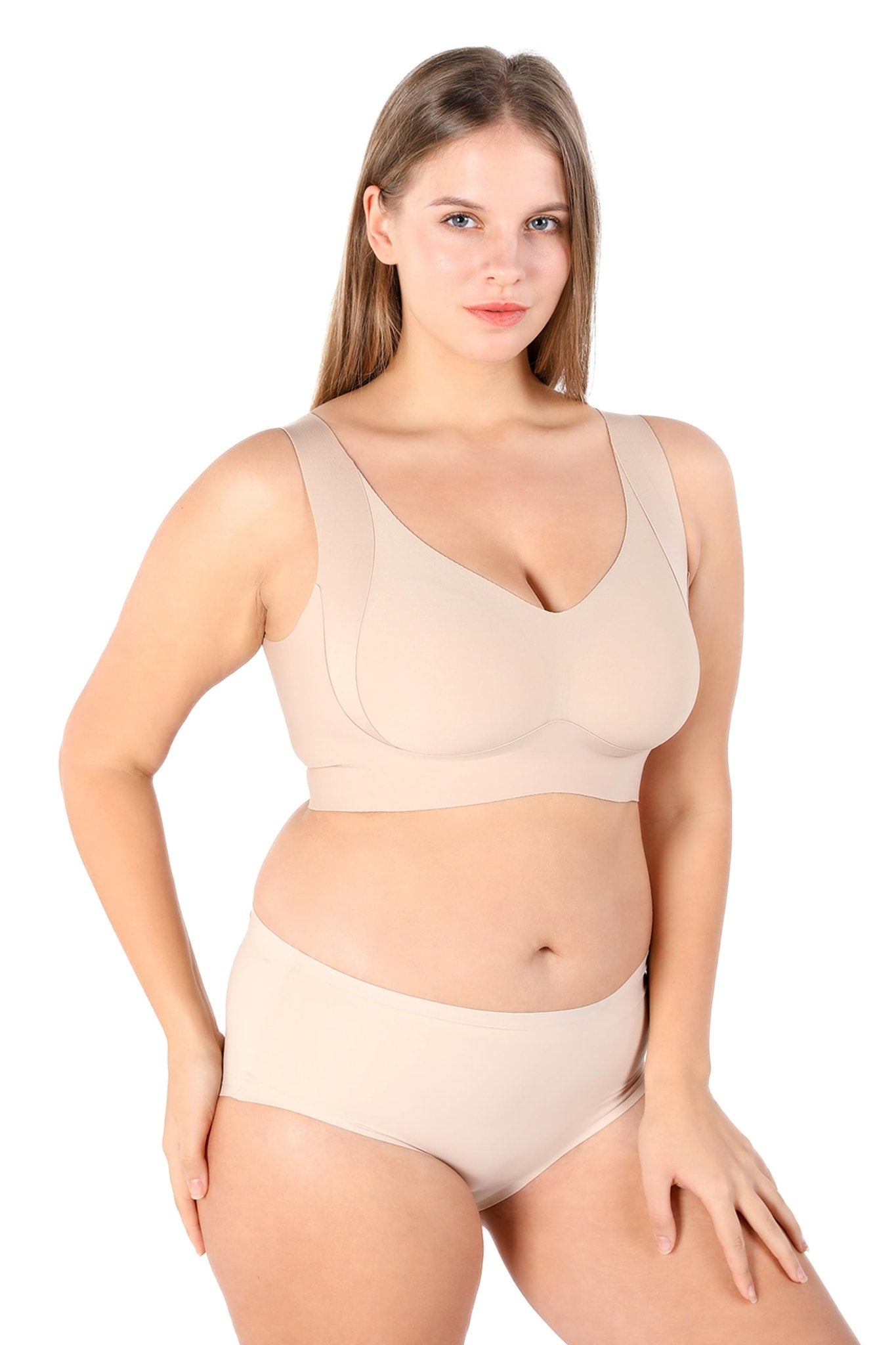 Easy Pieces™️ Curvy Embrace Seamless Bra - Wire-Free Support for