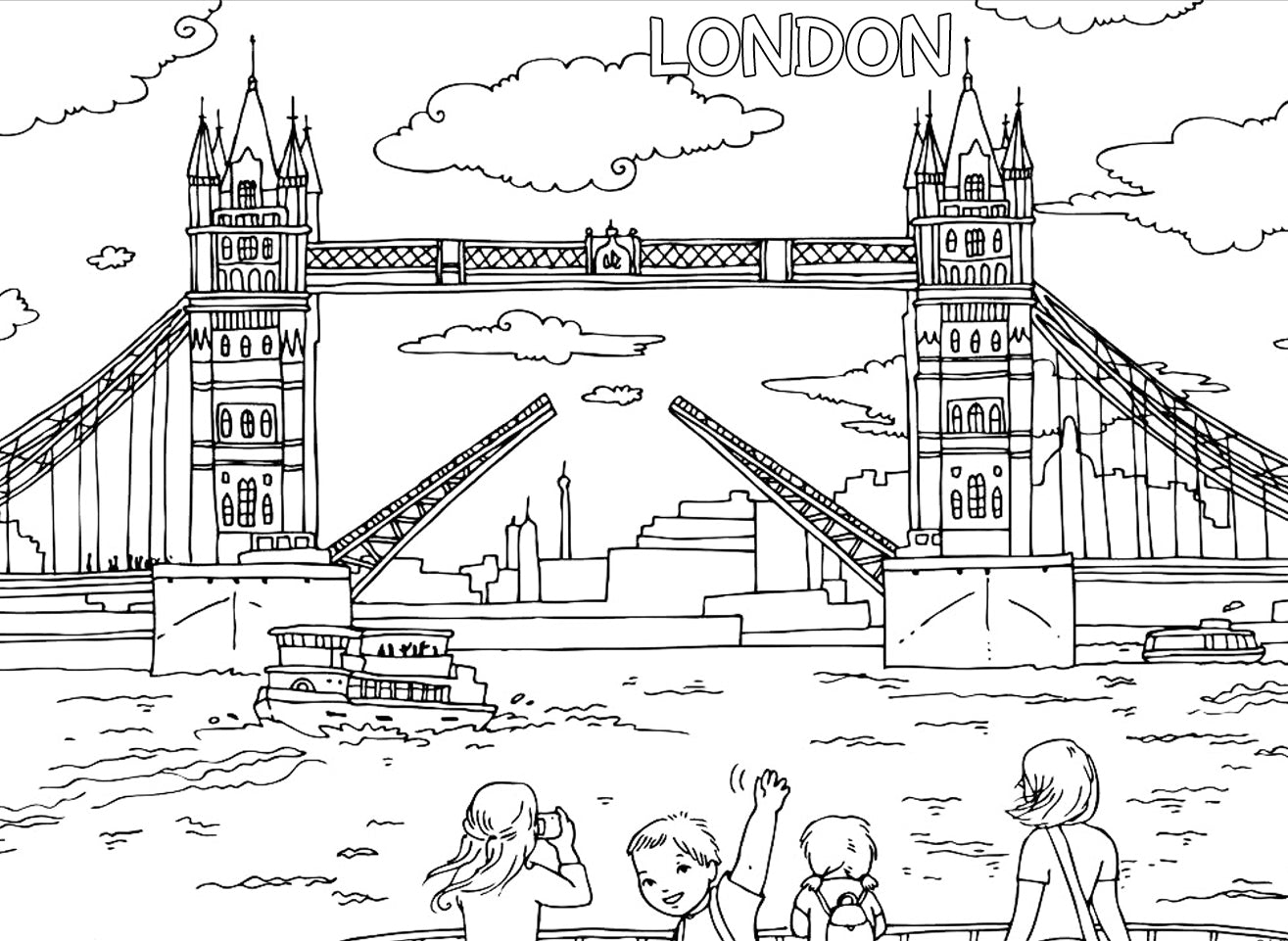 Travel Coloring Pages For Kids