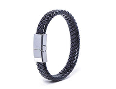 Buy PPL Leather Red MagneticClasp Wrist Band Bracelet for Men and Boys at  Amazonin