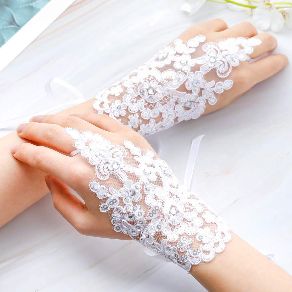 lace wedding gloves