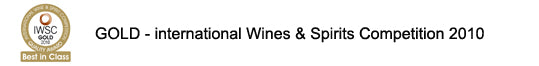 GOLD - Internationl Wines & Spirits Competition 2010