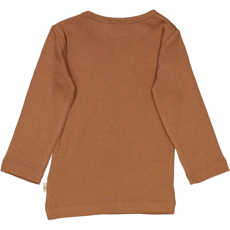 Wheat Rib T-Shirt LS Jersey Tops and T-Shirts 9003 acorn