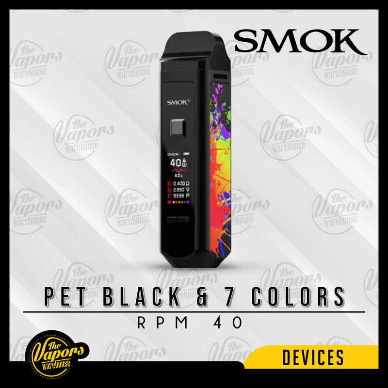 SMOK RPM 40 POD MOD KIT Pet Black & 7 colors