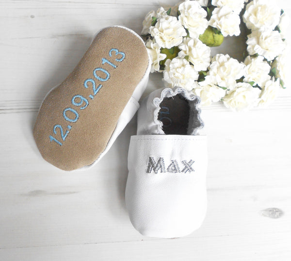 personalised christening shoes