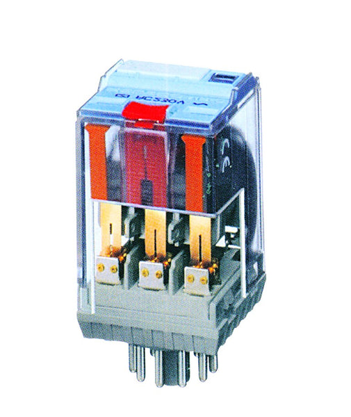 24VDC 10A, RELCO 11 PIN PLUG IN RELAY WITH FLAG IND.