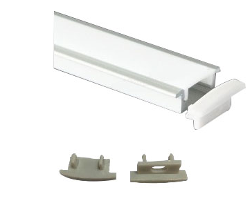 SLIM RECESSED PROFILE WITH OPAL DIFFUSER 2.5m LENGTH