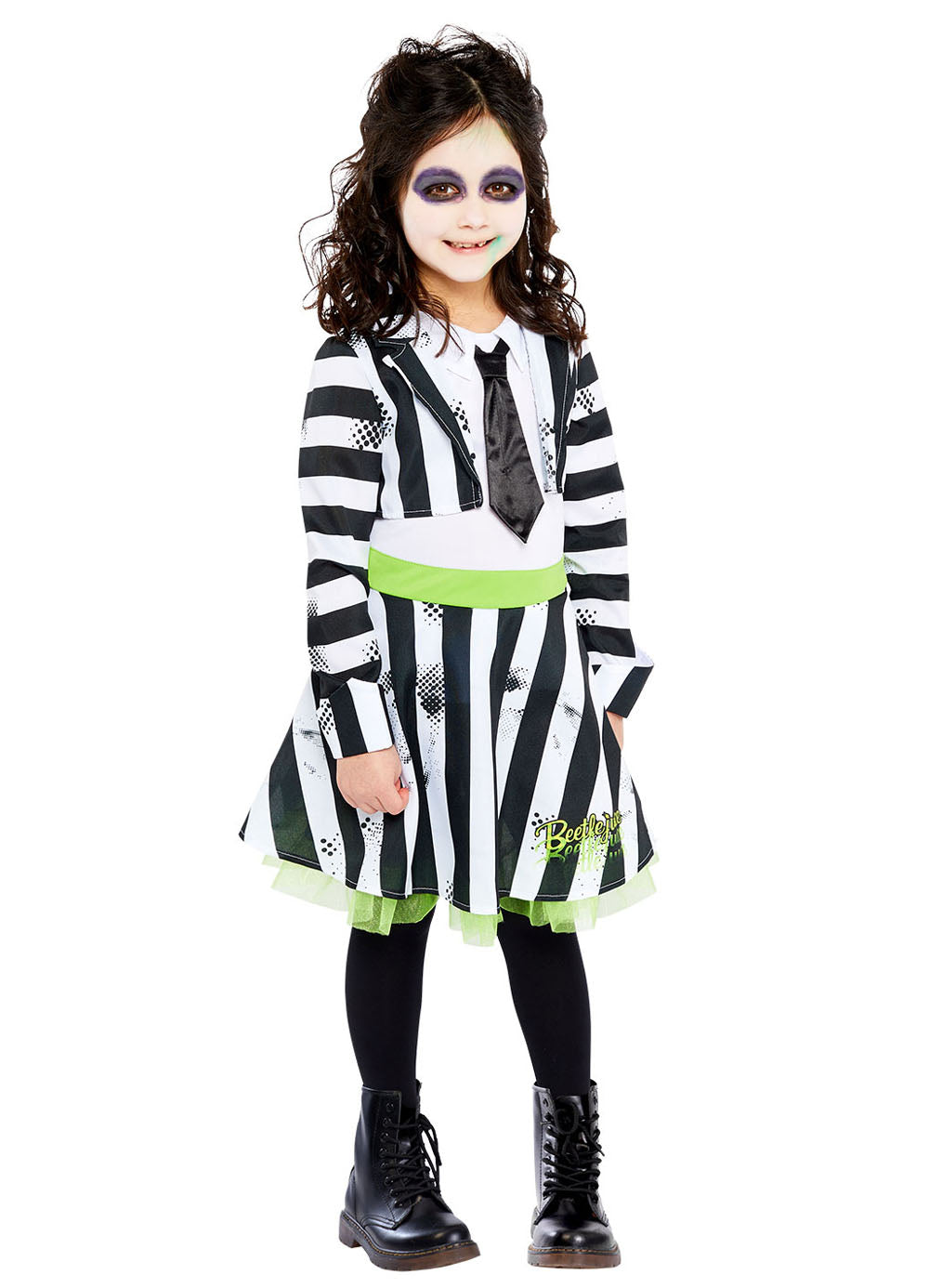 Beetlejuice Girls Costume Child — Party Britain