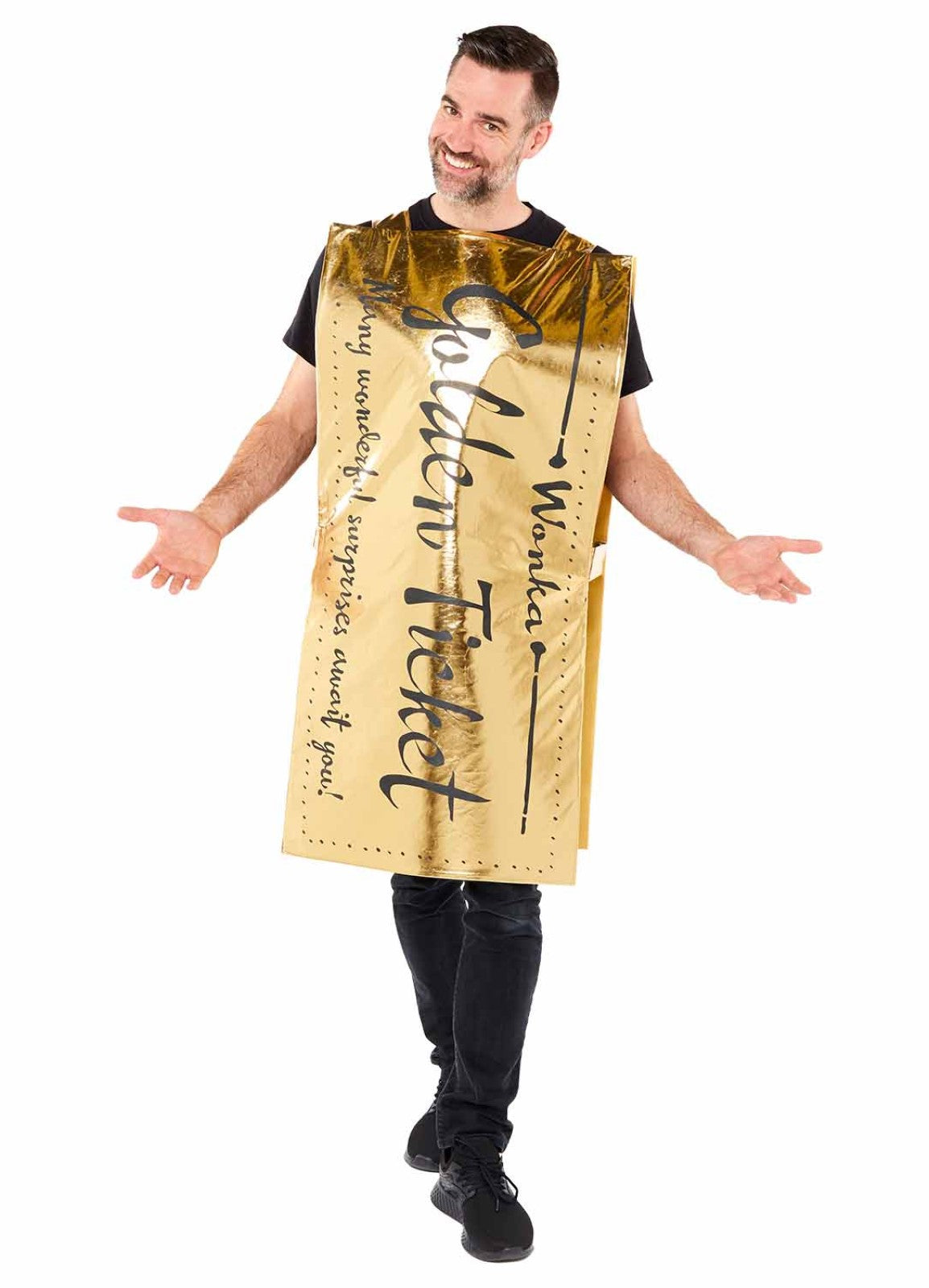 Golden Ticket Costume Adult — Party Britain