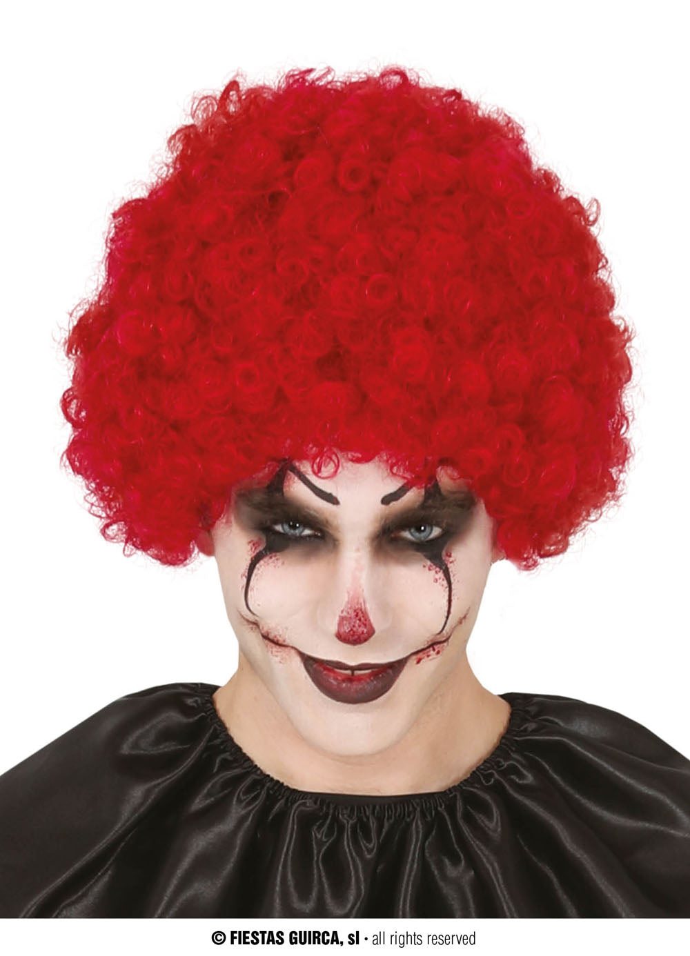 Red Curly Clown Wig — Party Britain