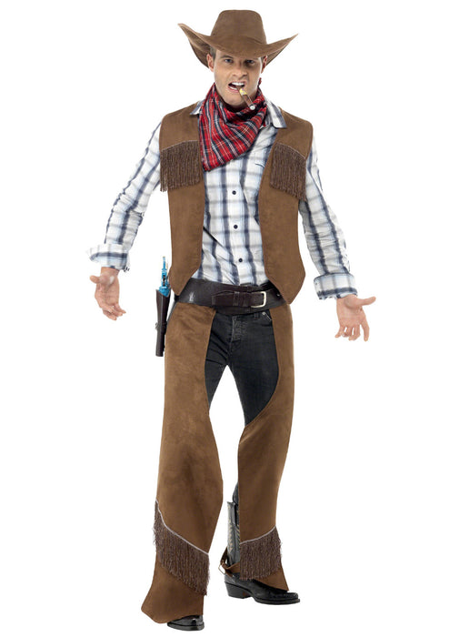 Fringe Cowboy Costume Adult — Party Britain