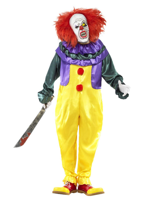 Classic Horror Clown Costume Adult — Party Britain