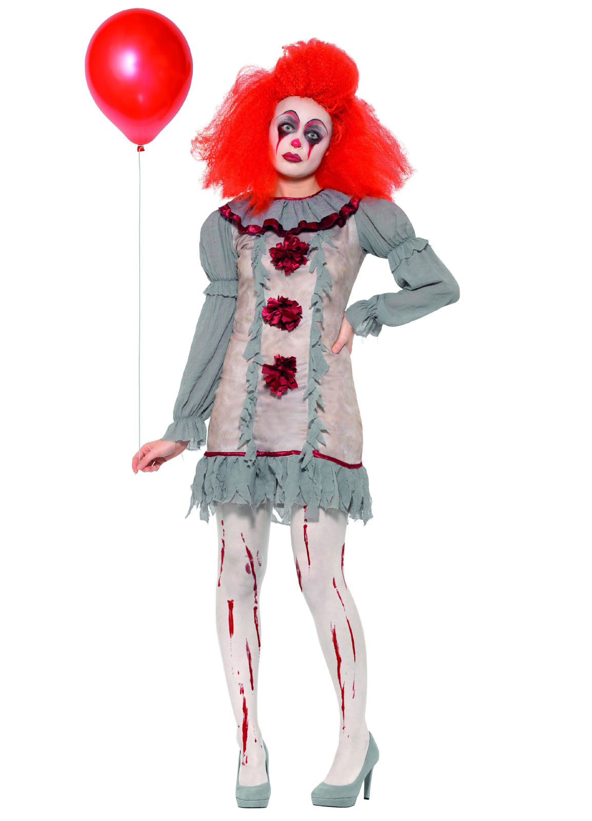 Vintage Clown Lady Costume Adult — Party Britain