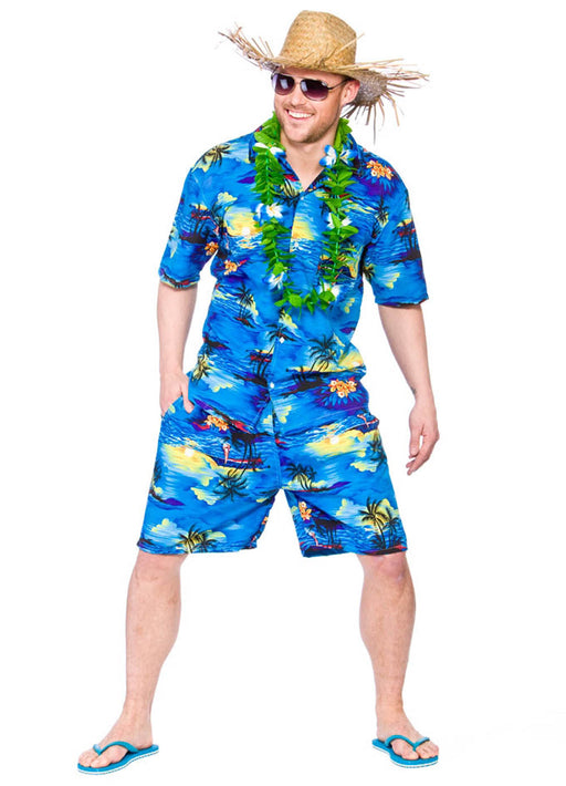 Hawaiian Party Guy Costume Adult — Party Britain