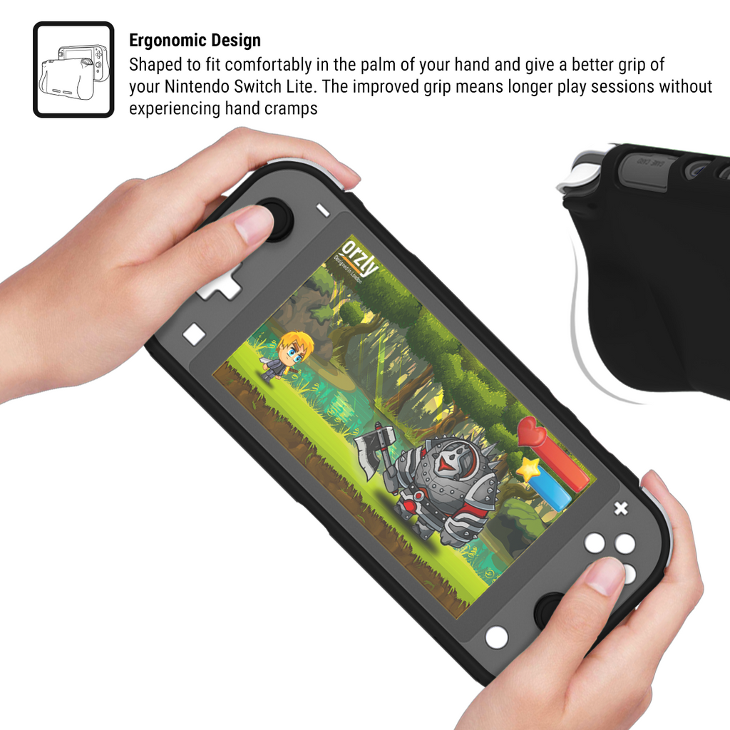 orzly comfort grip case for nintendo switch