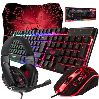 RX250 PC Gaming Essential Pack - Black, Orzly