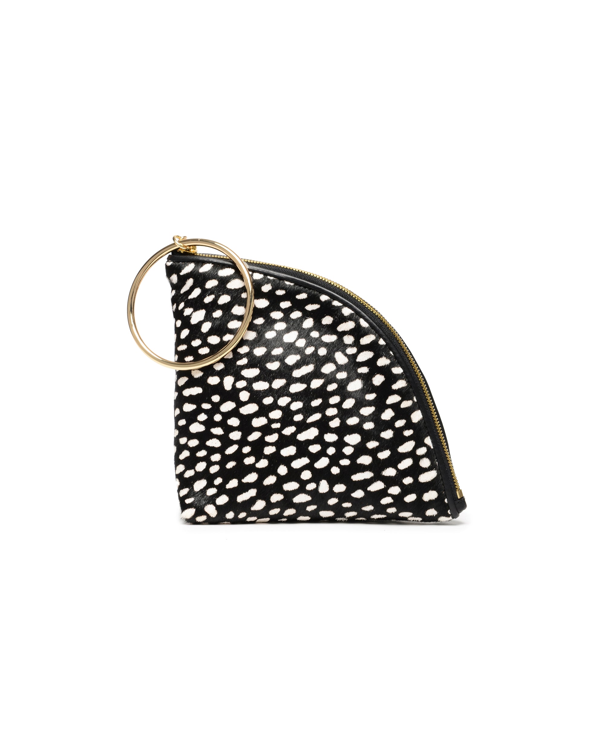 Fortune Wristlet-Black Spotted