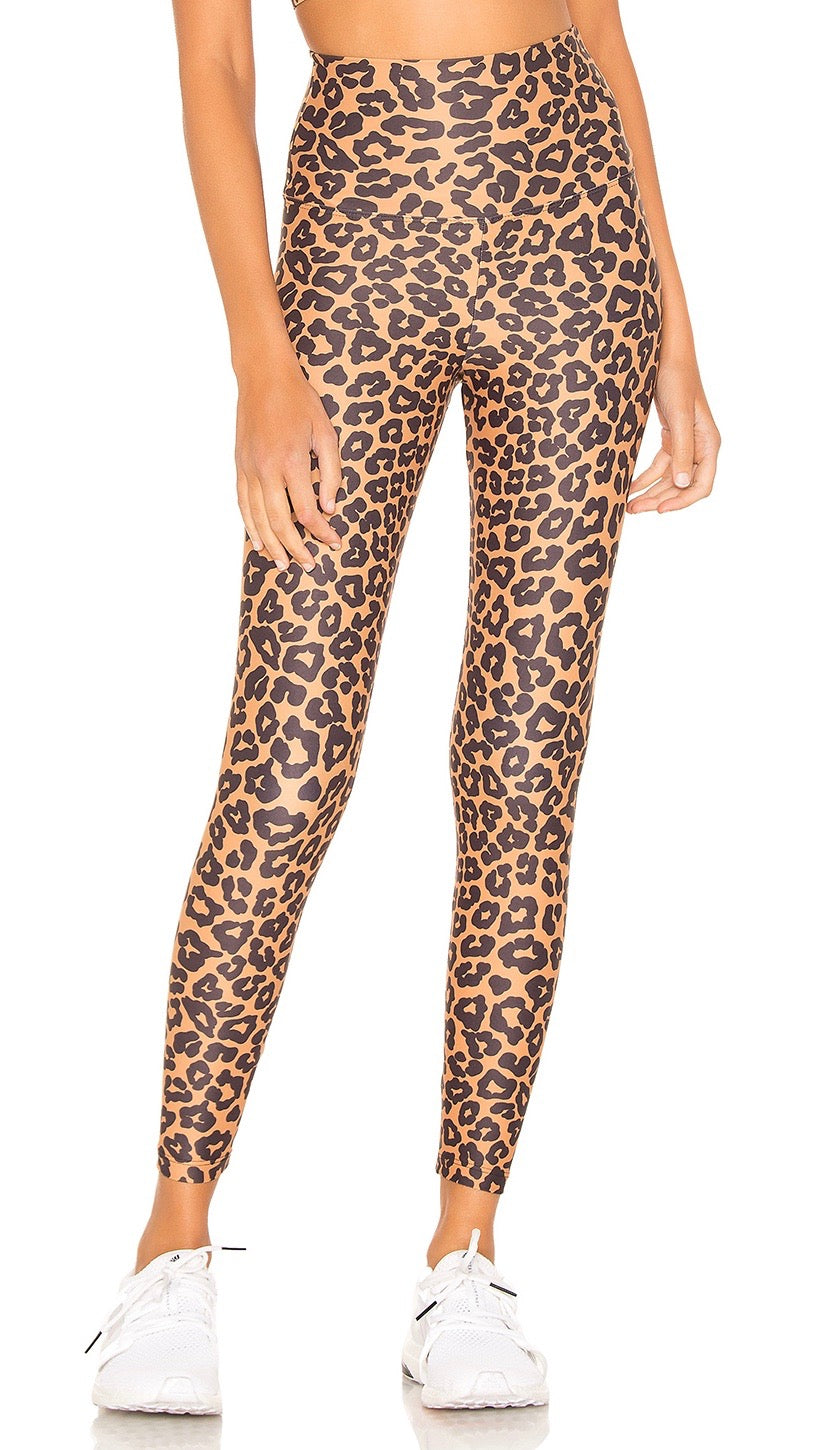 Beach Riot Leopard Print Piper High Rise Active Legging I ShopAA