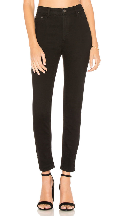 We The Free by Free People - Long and Lean High Waist Denim Leggings in  Black