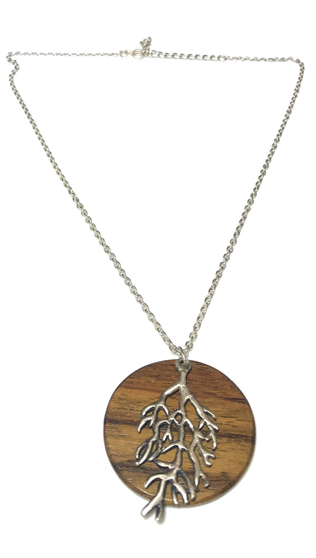 Make a Wish Tree Branch & Wood Plate Necklace