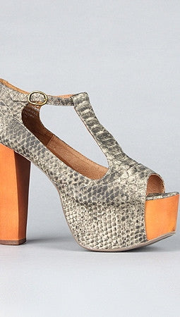 Foxy Wood in Taupe Grey Python by 
